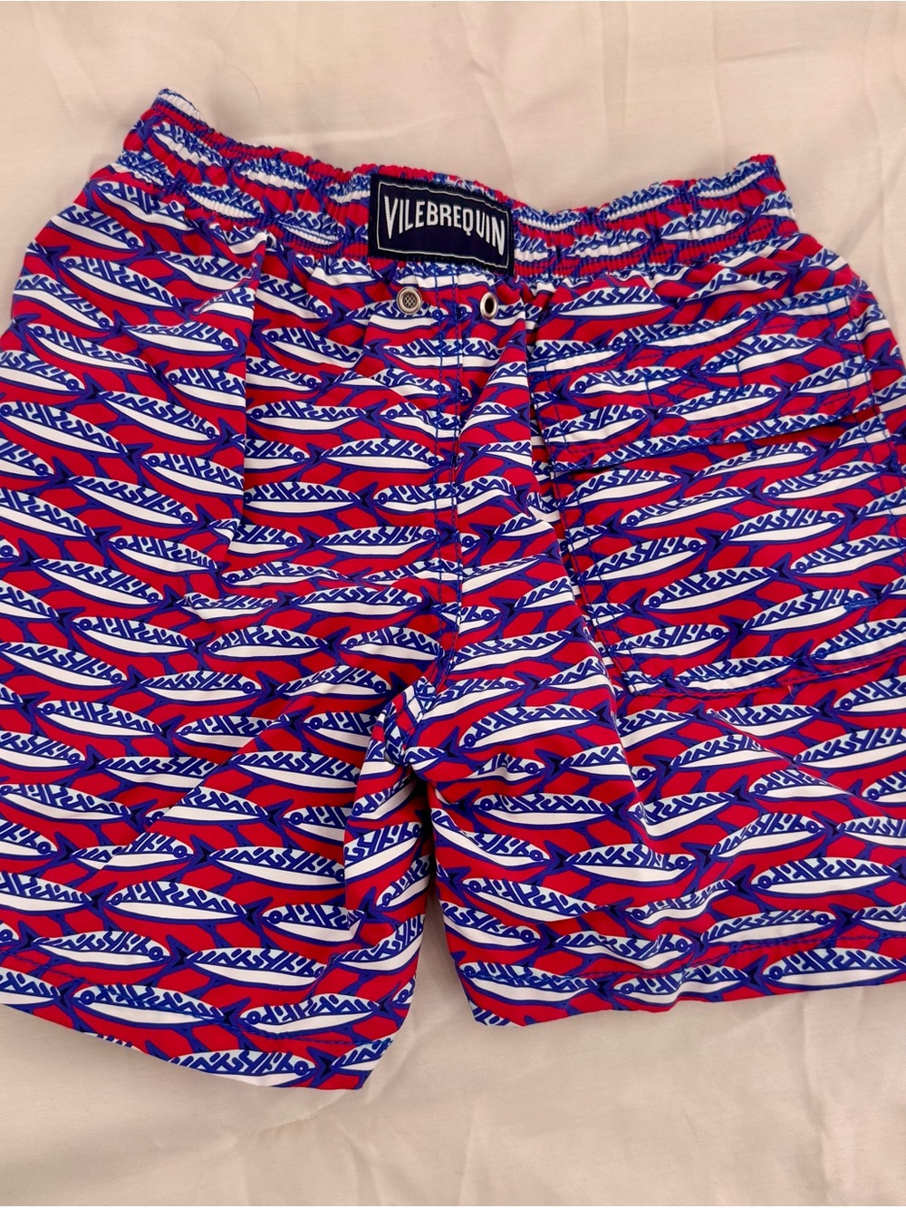 Vilebrequin Red and Blue Graphic Swim Shorts